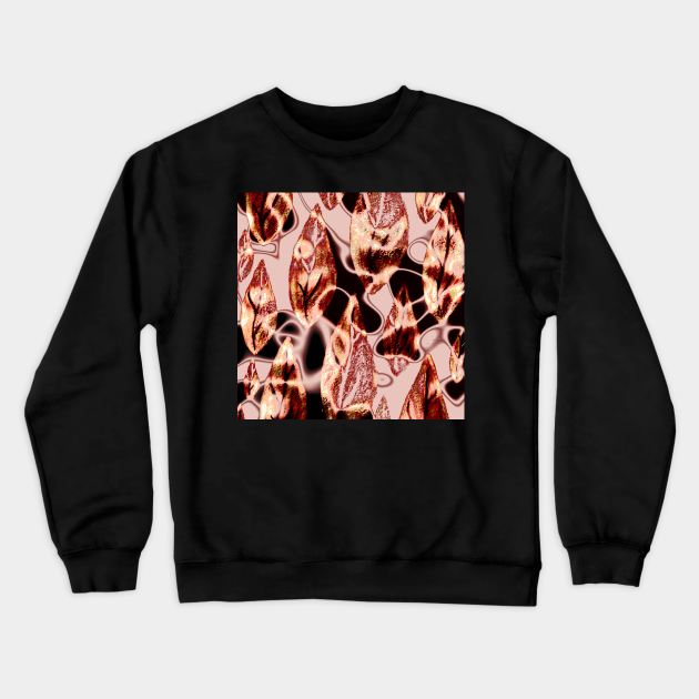 Autumn Glowing Leaves Crewneck Sweatshirt by Minxylynx4